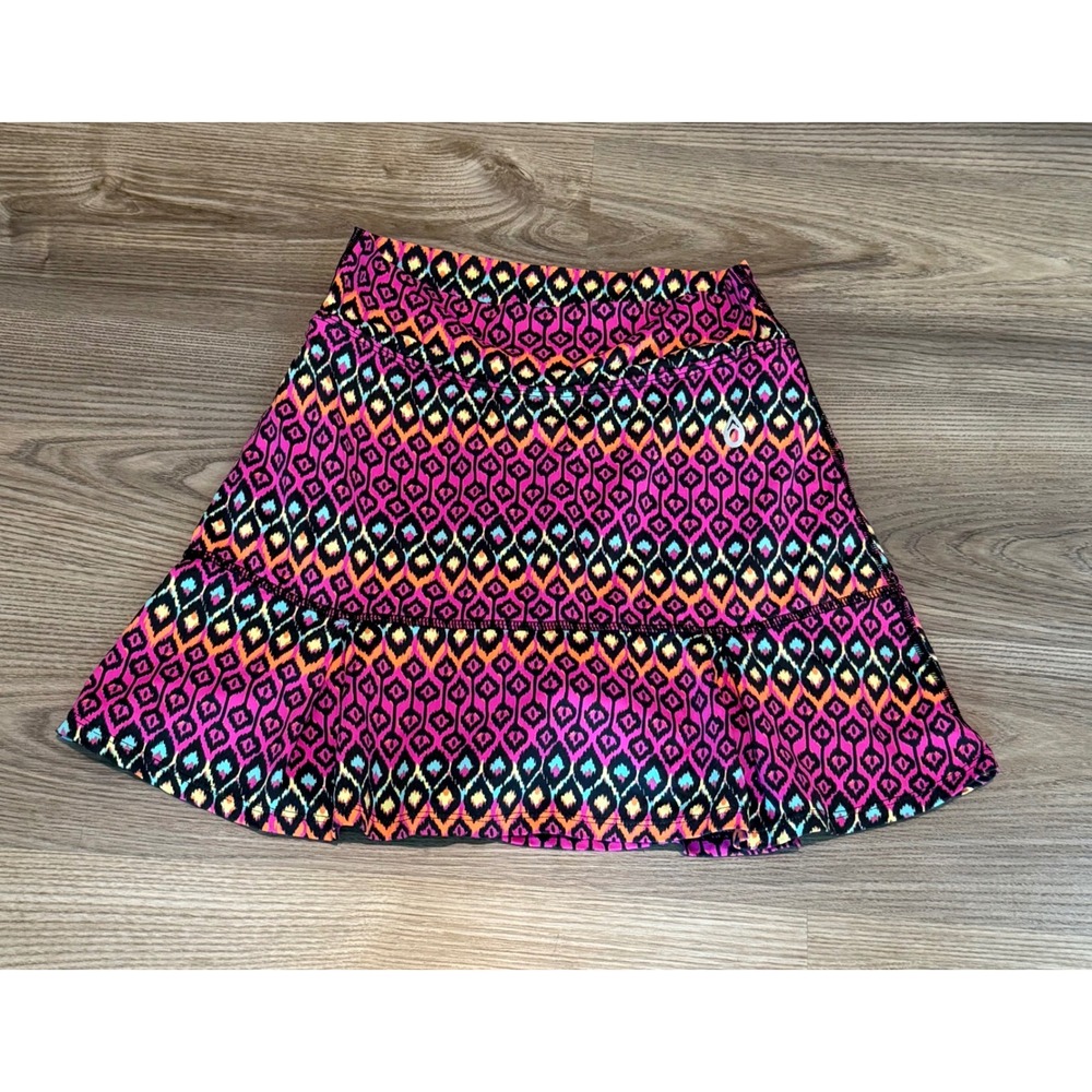 Dona Jo JoJo Skort Ikat Geometric Tennis Golf Skirt Women's Size 1 Small